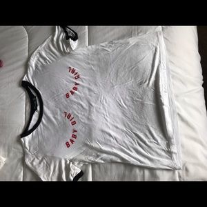 Changing my style, white graphic  t-shirt